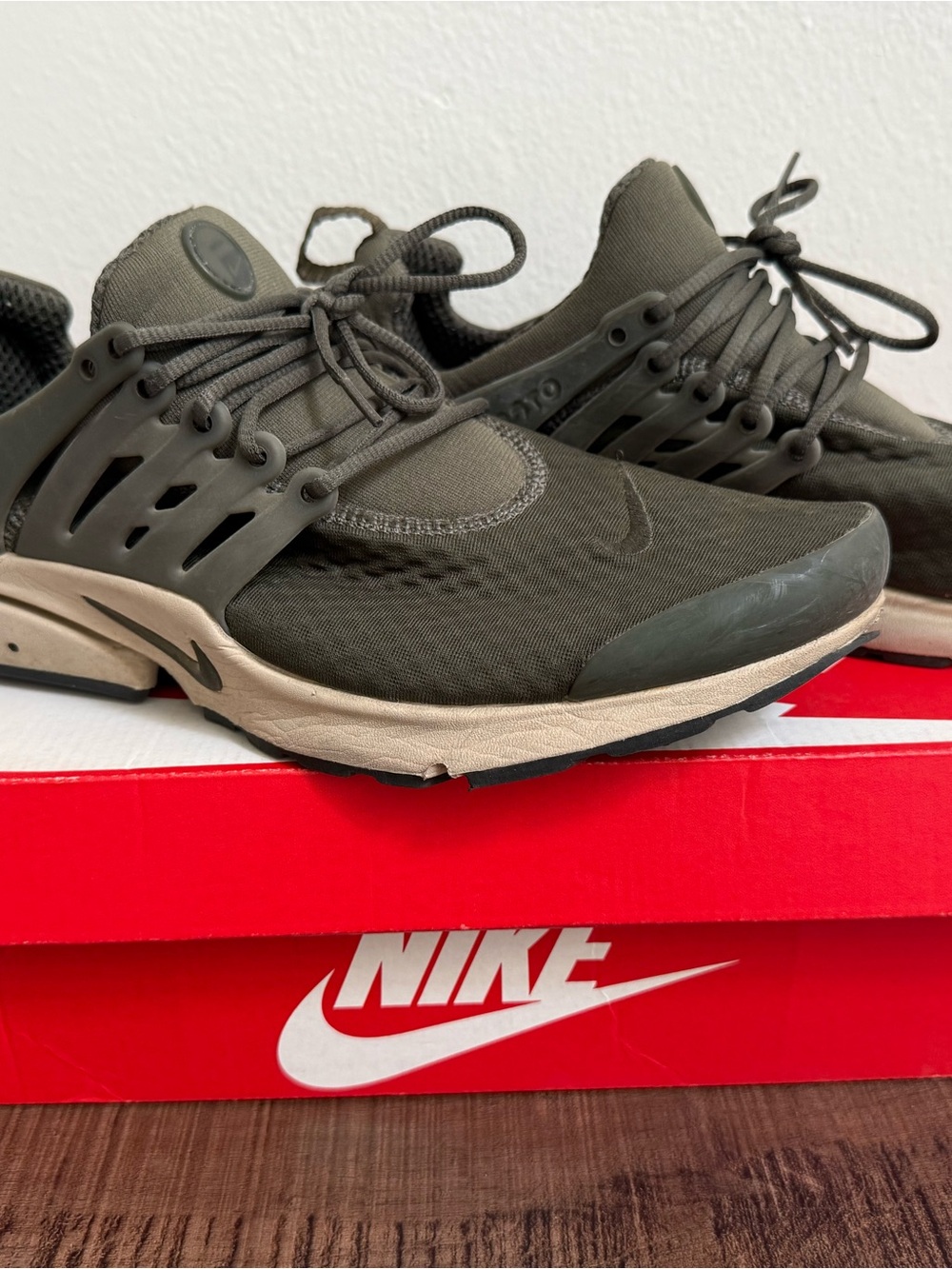 Size 10 Olive Nike Air Presto Essential Shoes
